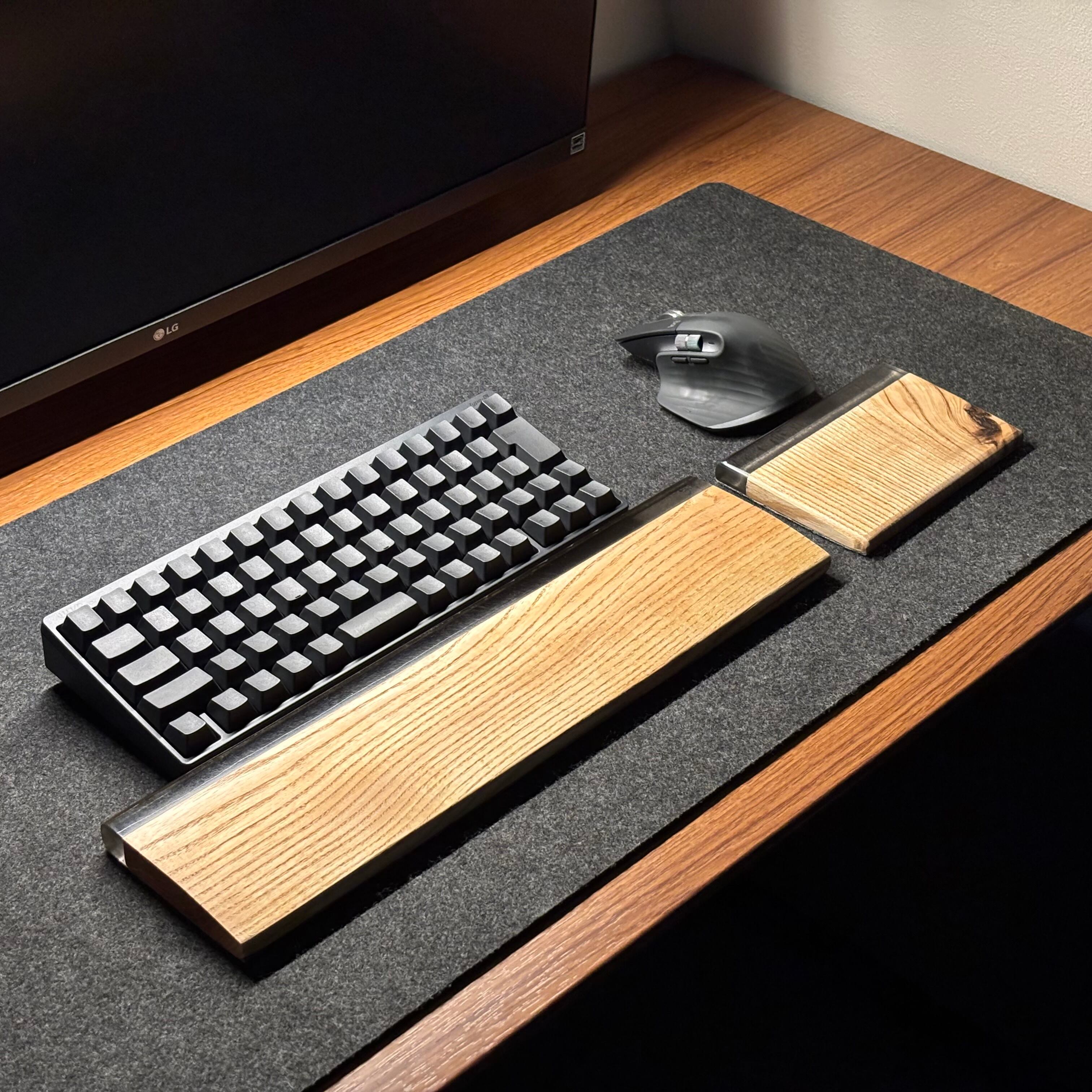 HHKBアームレスト パームレスト リストレスト マウスパッド 木製 無垢材 HHKB REALFORCE アームレスト パームレスト リストレスト 80