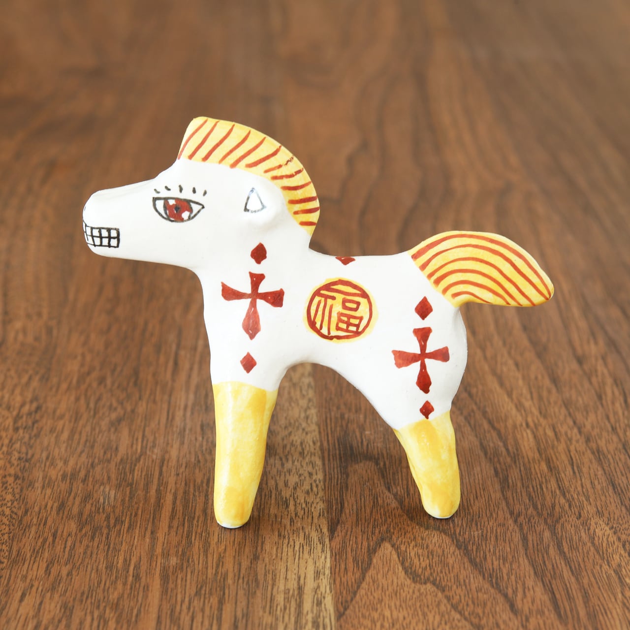 山口祥治 干支フィギュア 午(ウマ)「ウマジャロウ UJ-135」 工房:喜鶴製陶(有田焼)