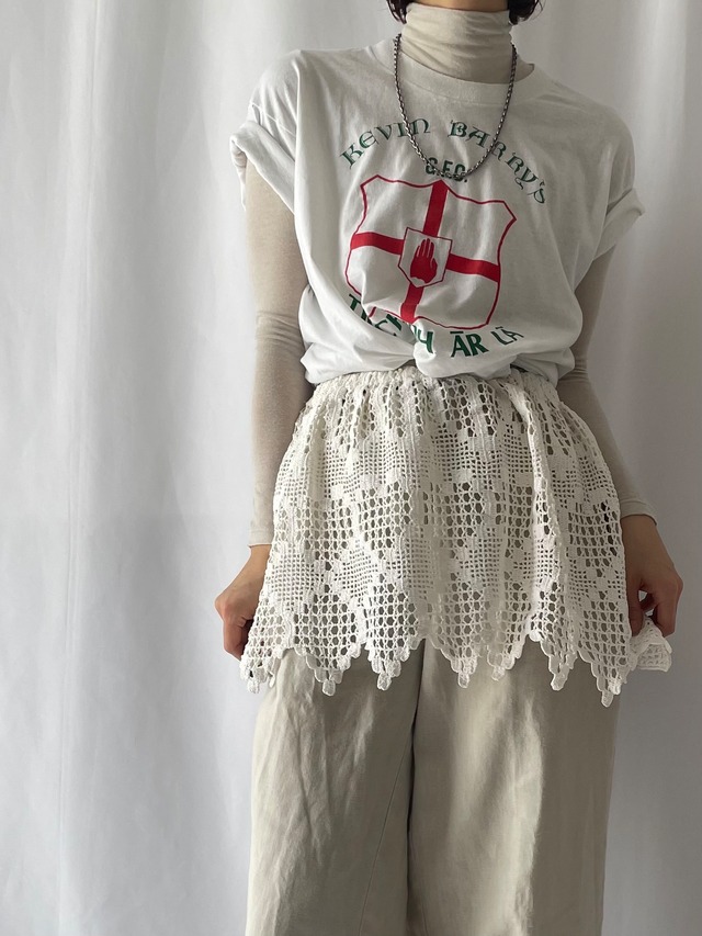 Remake crochet lace skirt