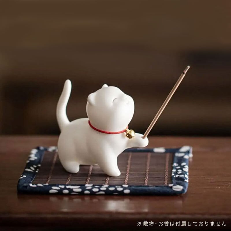 お香立て ミニ猫 猫のお香たて お香 香炉 香台 線香立 線香皿 猫 猫