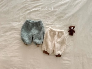 【valu bebe】フリースボアジョガーパンツ アイボリー 60〜80cm  241102