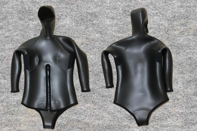 ダイビングスキン裏リペルサーモ(表ジャージ可)5mmフード付ビーバージャケットハーフジップ(フルオーダー料込)wsm1709Fdfs