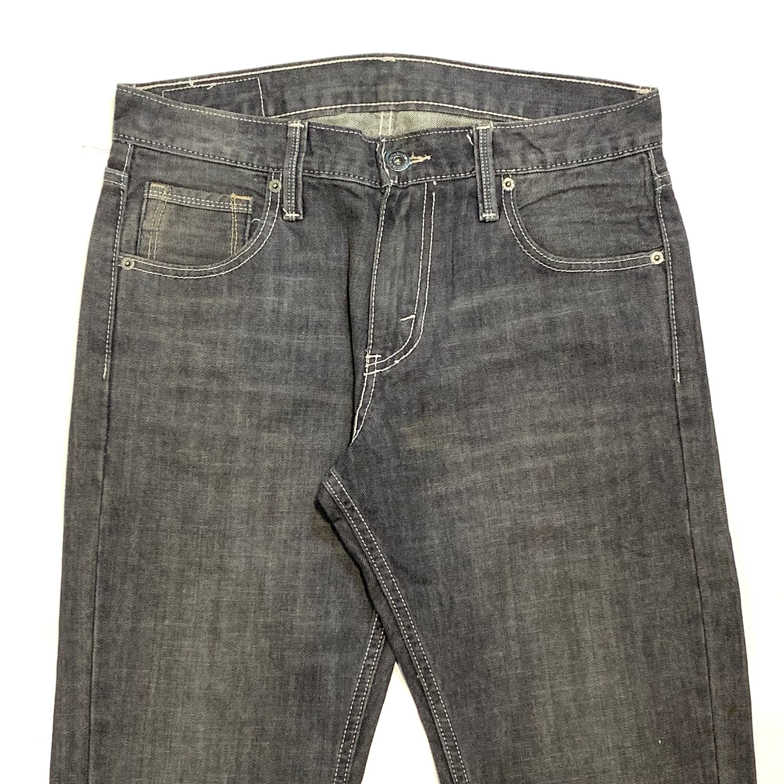 7911 リーバイス527 ブラックデニムパンツ 先染め ブーツカット W33