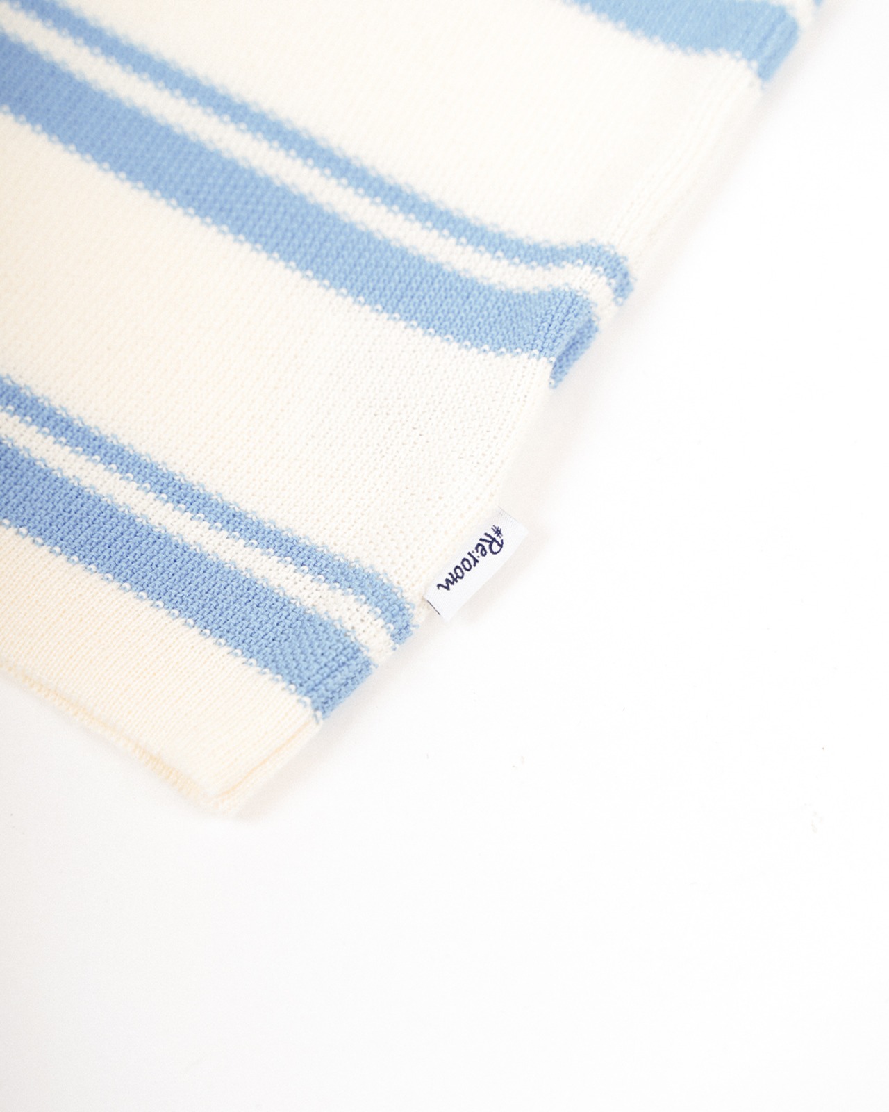 【#Re:room】BOARDER KNIT POLO SHIRTS［REK171］