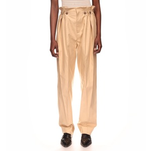 VICTORIA BECKHAM　GATHERED WAIST UTILITY TROUSER　HONEY