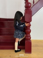 韓国子供服 / BANANA J / 26Autumn / セレナ ティアードスカート / 秋服 / キッズ *XS~JS*