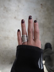 Karen silver , unique design ring