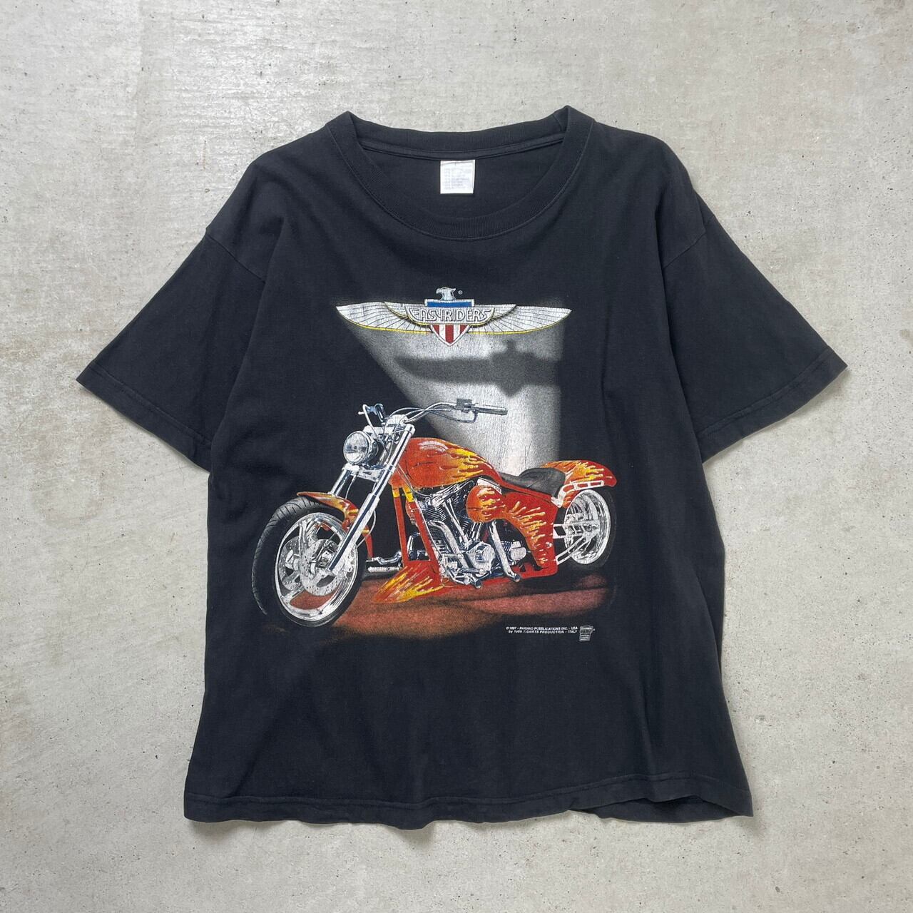 90年代 イタリア製 EASYRIDERS イージーライダース バイクTシャツ 