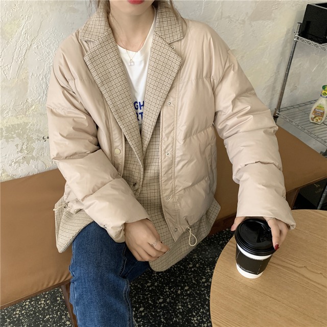 【MumuIns 】 新作仮2点セットストリートスタイルホワイトコート　A0443 