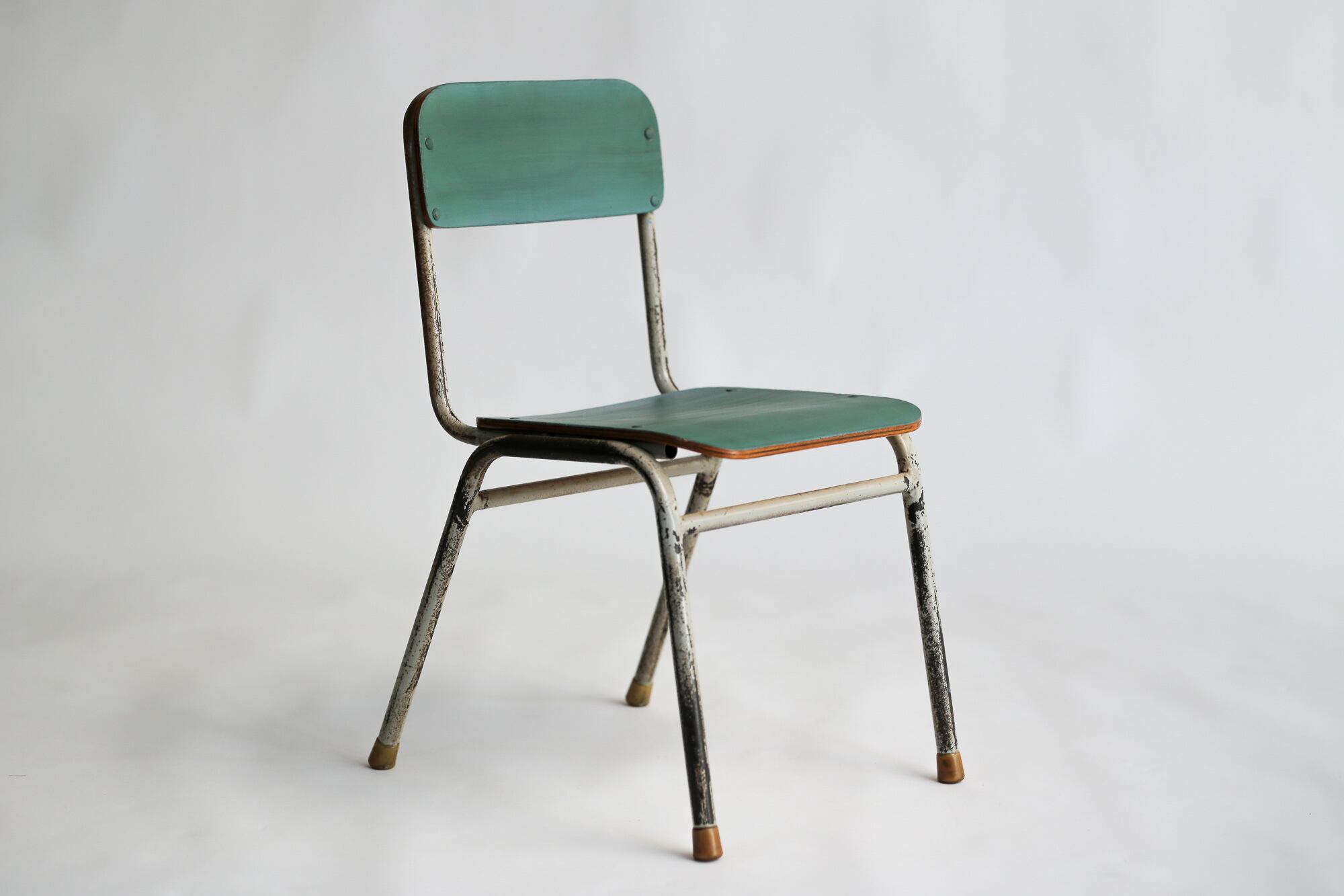 小さな学校椅子 / ブレンドブルー