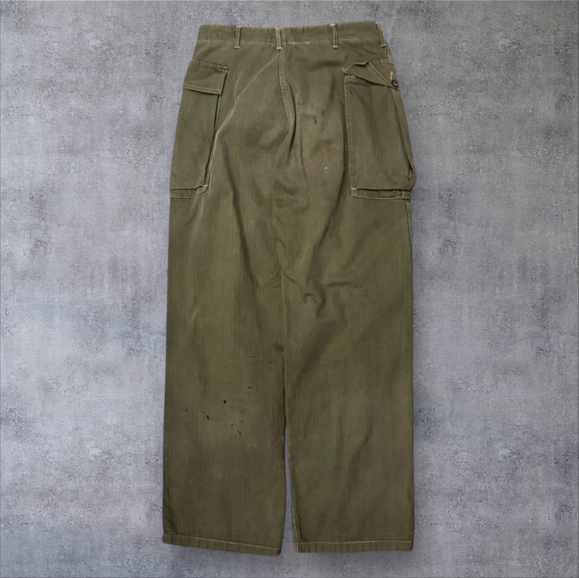 40's U.S.Army M-43 HBT Trousers “尿素ボタン” | spike osu