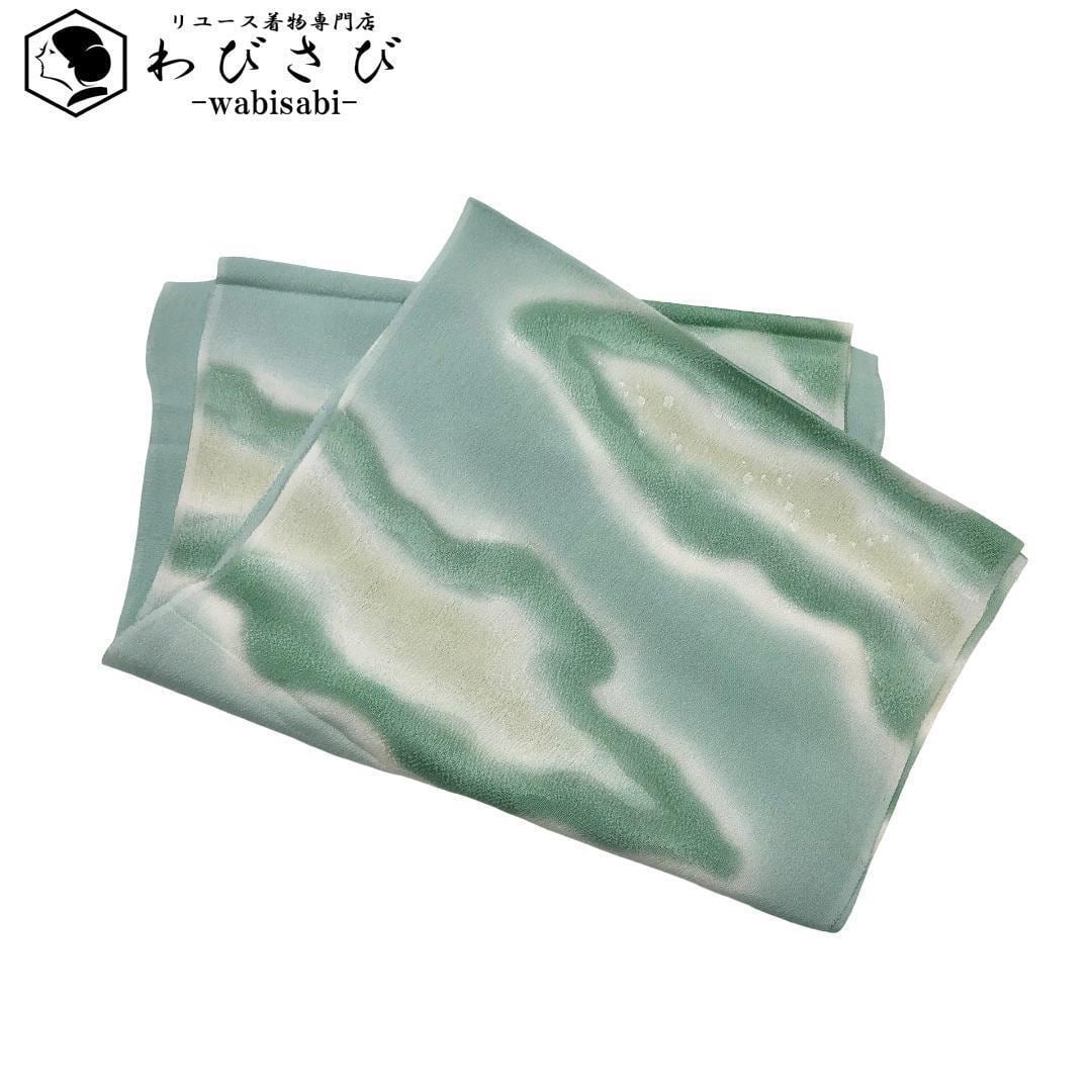 袋帯 西陣 河村織物 栄昌綴 大和装飾段文 美しい華柄模様 生成色 O