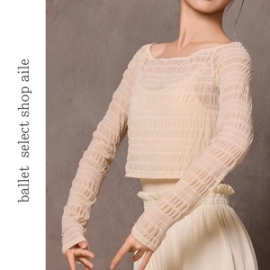 ショート丈シアーニュアンストップス8色展開 A0195