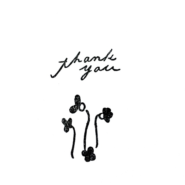Thank You 筆記体2段 Matka Thank You 筆記体2段 Matka