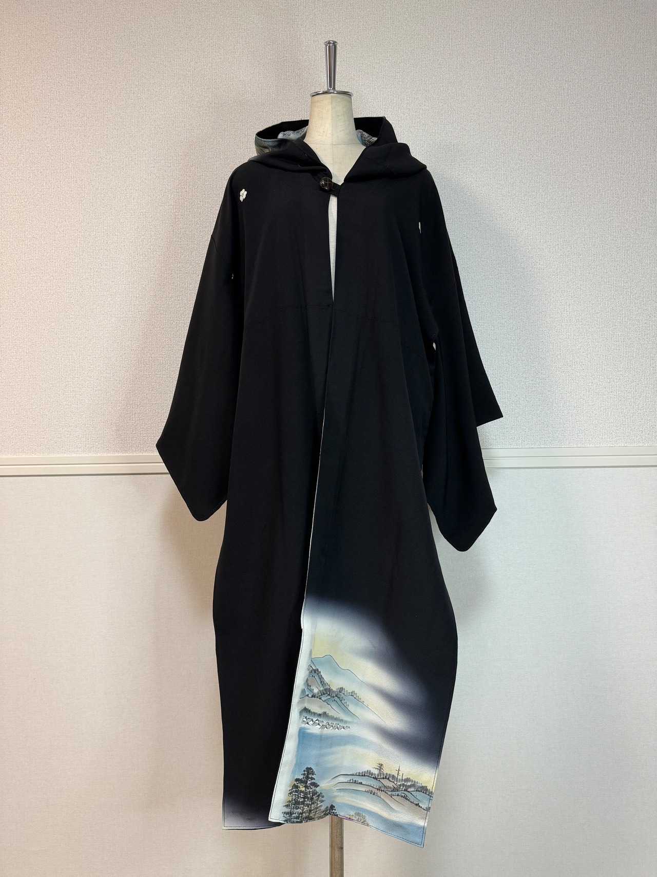 Hoodie Long Black 224