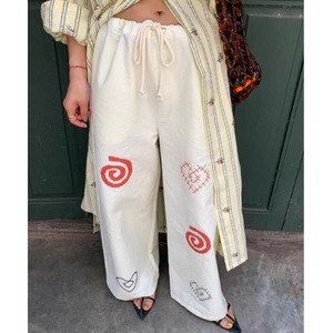 Art Stitch Relax Wide Pants　2litr06343