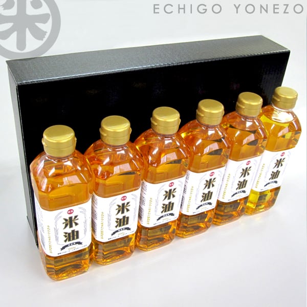 米屋のこめ油] 国産 米油 ギフトセット (600g×6本入) 栄養機能