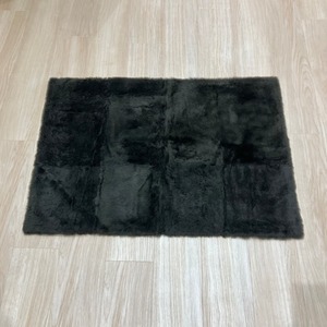 【サンプル品/限定2枚】ラコーンひざ掛け 70×100cm　ダークグレー（JAPAN MADE)