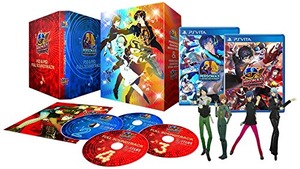 【在庫のみ】ペルソナダンシング デラックス・ツインプラス 【限定版同梱物】・PS Vita用ソフト『ペルソナ3 ダンシング・ムーンナイト』・PS Vita用ソフト『ペルソナ5 ダンシング・スターナイト』・『P3D』&『P5D』アトラスセレクションDLC詰め合わせセット・副島成記描き下ろし豪華パッケージ・『P3D』&『P5D』フルサウンドトラック (4枚組・60曲以上) 同梱 - PSVita