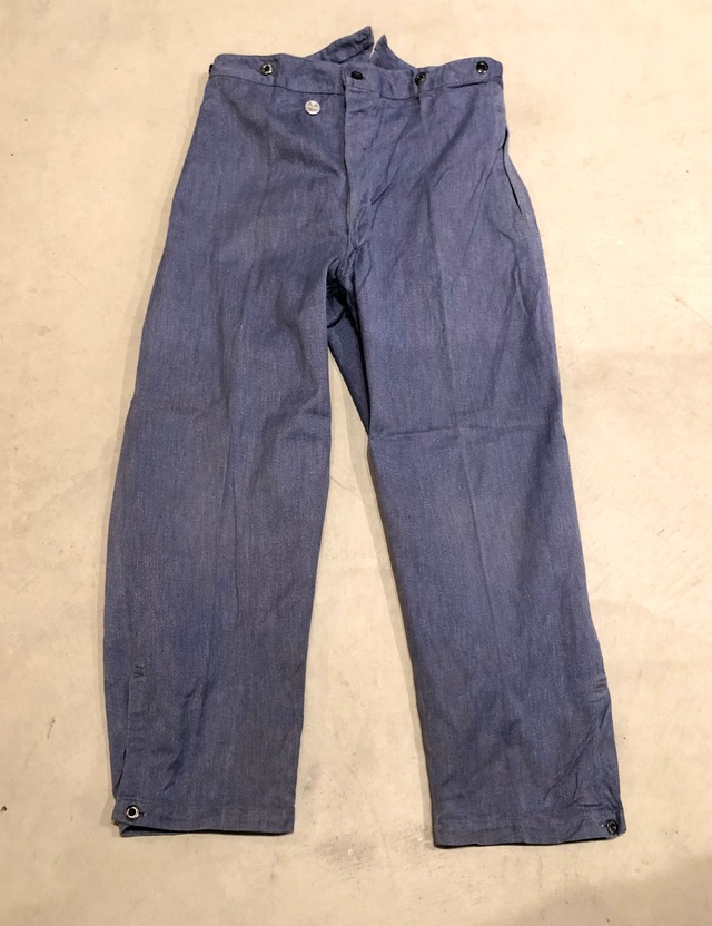 VINTAGE SWISS MILITARY OVER DENIM PANTS