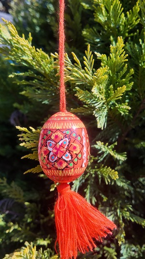 装飾用木製プィサンカ（イースターエッグ）　コロミヤモデル