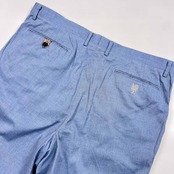 DAKS ダックス ツータック スラックスパンツ /ブルー系 大きいサイズ メンズ