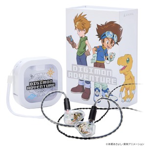 デジモンアドベンチャー×ANIMA コラボレーションモデル ANW-C010 有線イヤホン【当店購入特典：製品保証2年付】