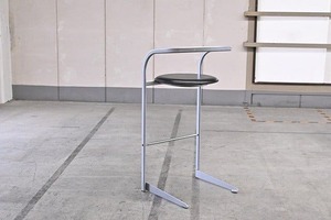 喜多 俊之 / Kita Toshiyuki デザイン イタリア製 atelier バースツール 本革 ハイスツール モダンデザイン カウンターチェア【中古家具/中古インテリア/USED家具ユーズド家具/リサイクル】