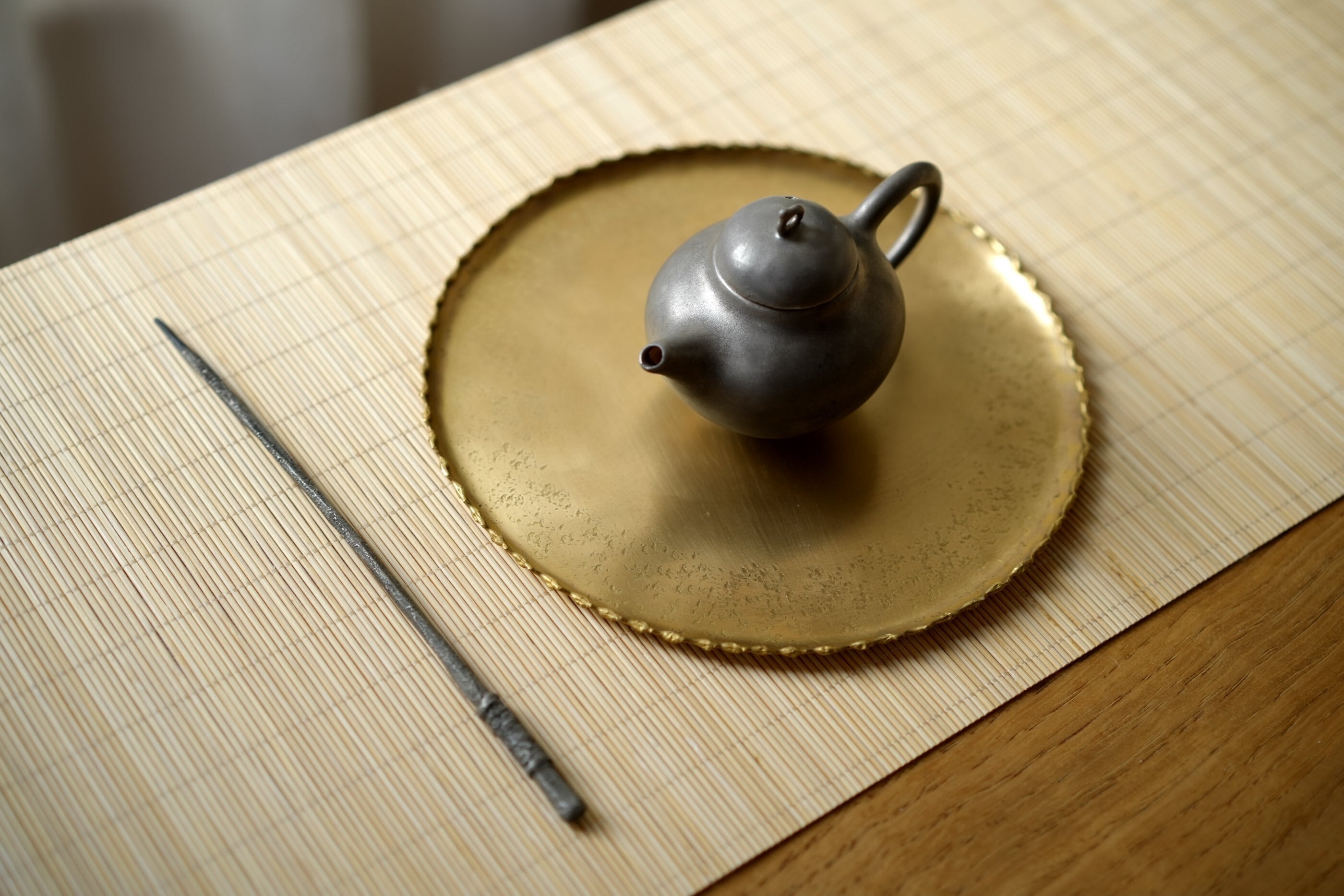 姜栄華】茶則一式 【Jiang Ronghua】A complete tea tray set | ichibutu