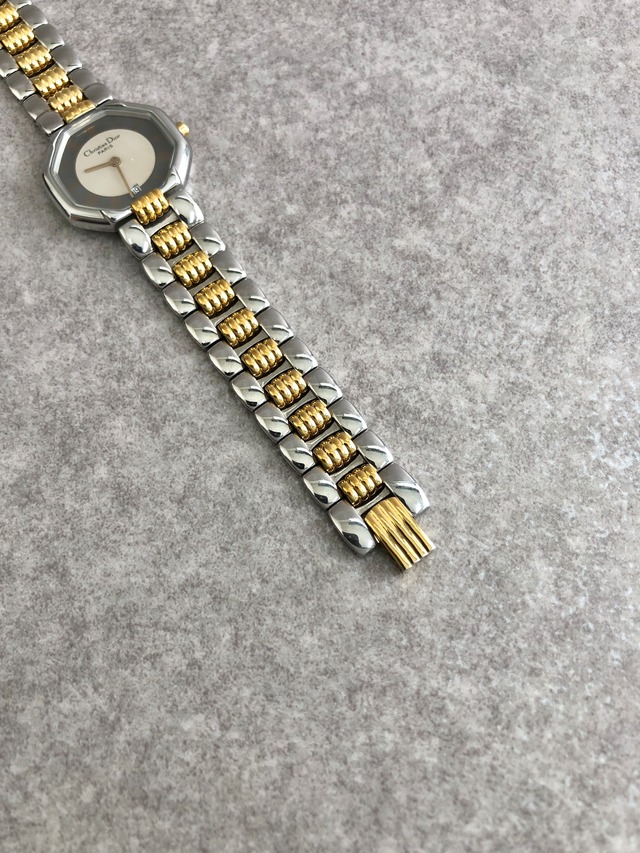 Christian Dior クリスチャン ディオール 腕時計 シルバー ステンレススチール クォーツ D48-203-1 vintage ヴィンテージ オールド 2ezrzr