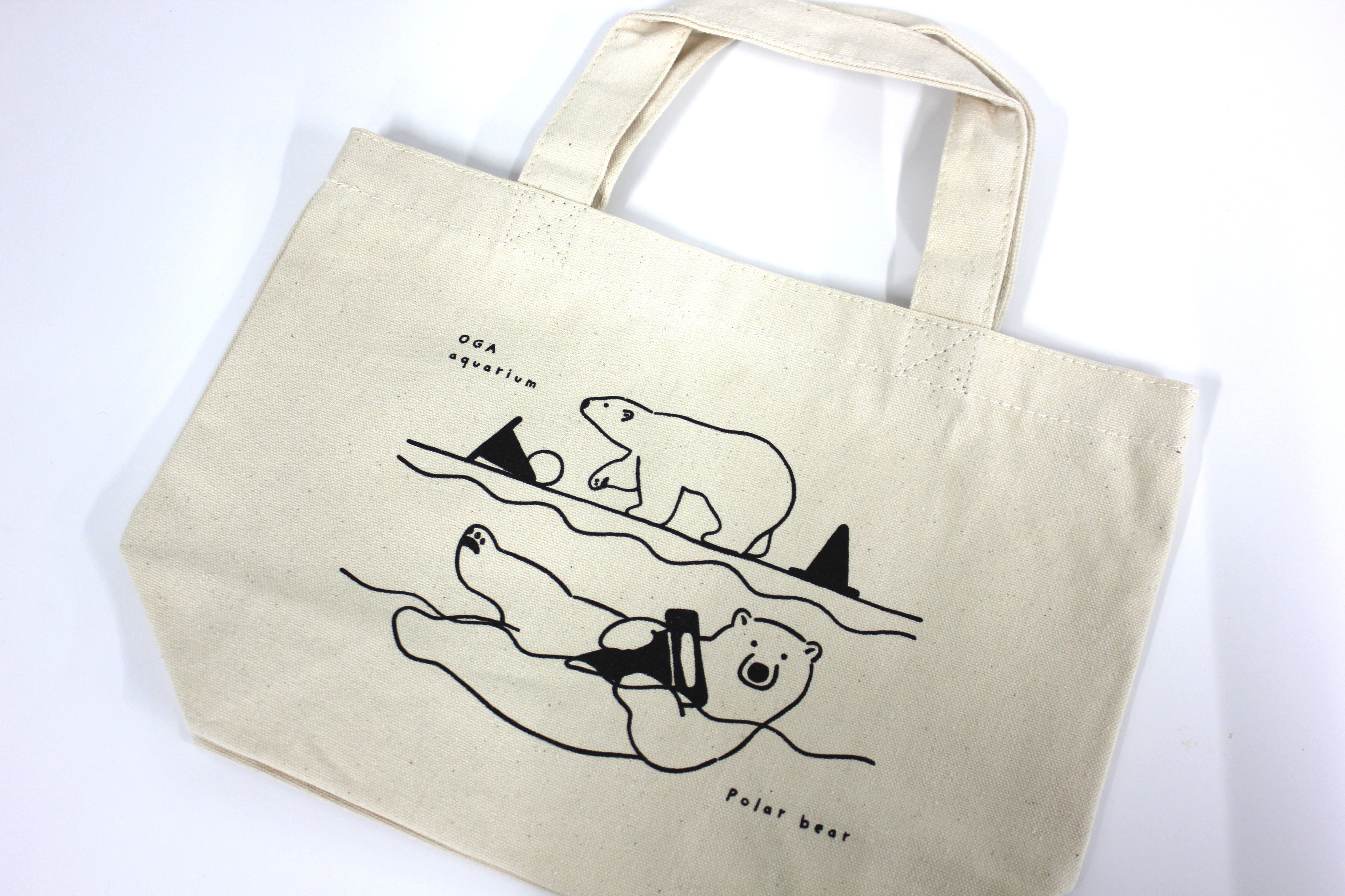 トートバッグ（S）シロクマ | 男鹿水族館GAO Online Shop