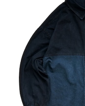 【数量限定販売】藍染め切り返しツイルシャツ 旧邸