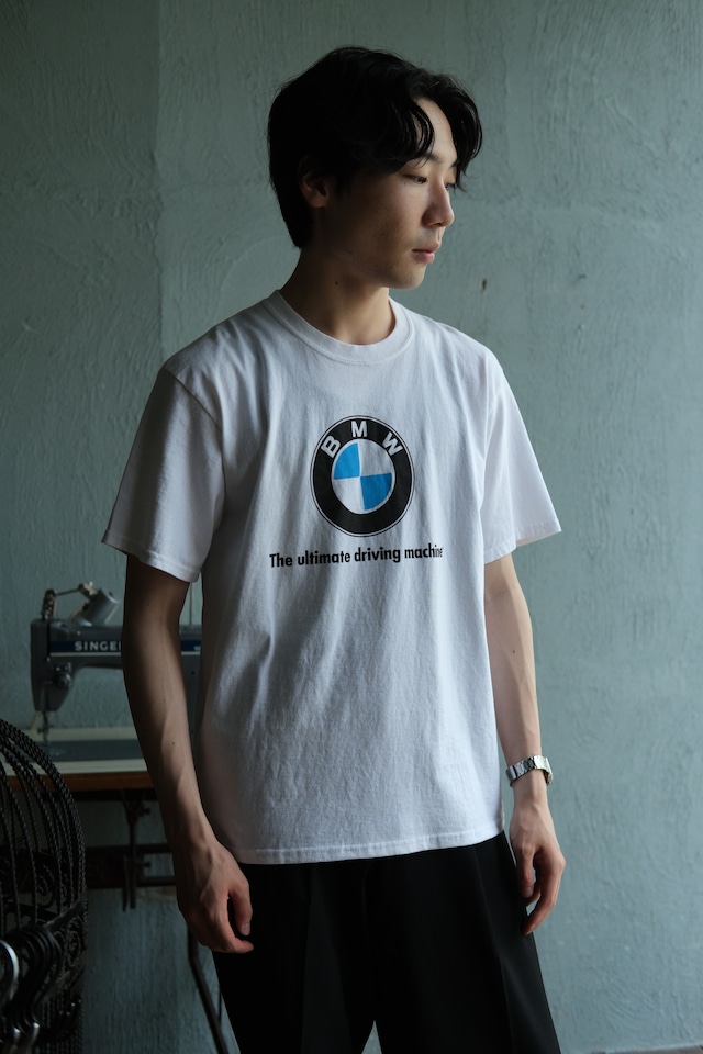 Utah/"BMW" logo print tee shirt / made in usa