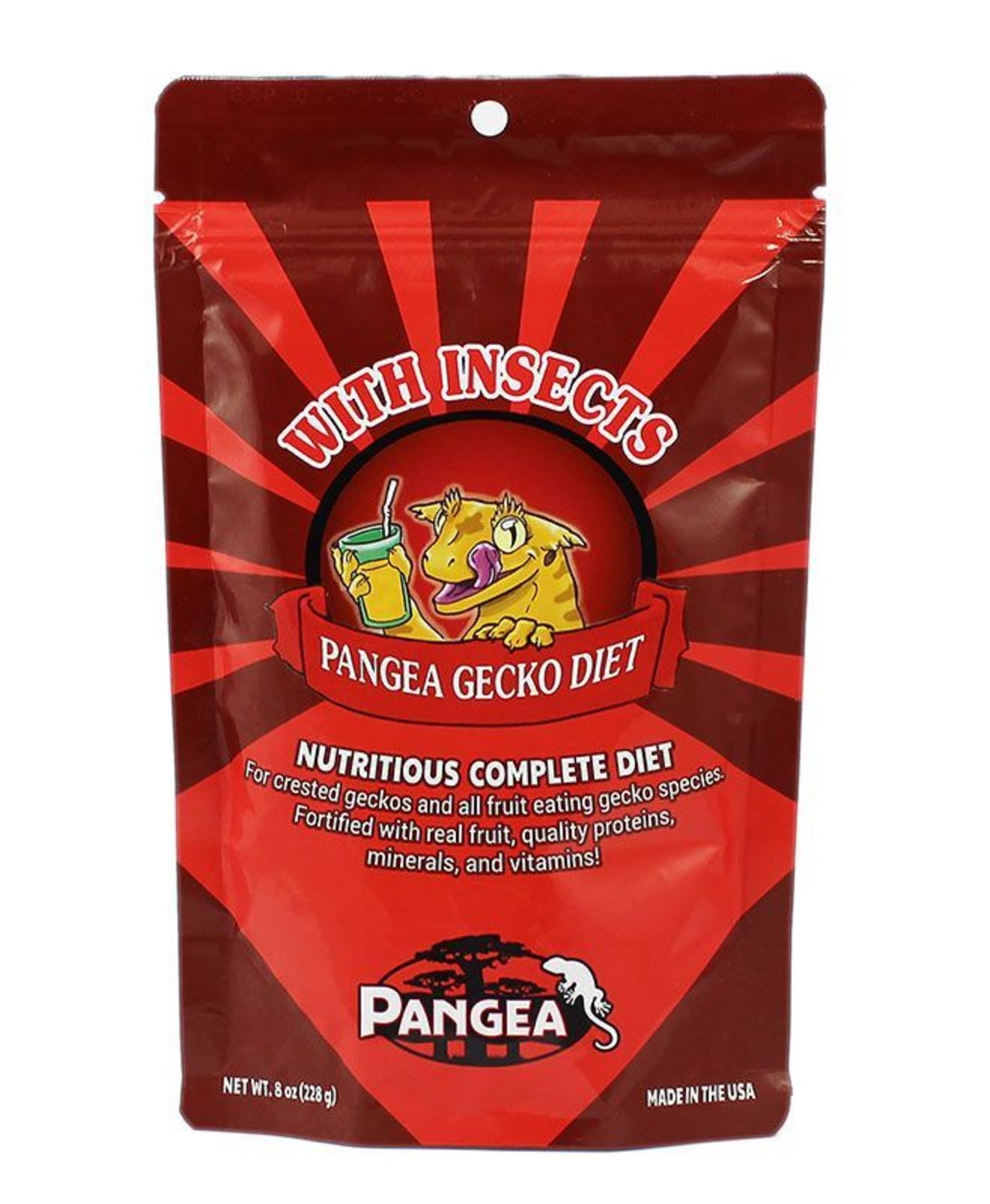 PANGEA FRUIT MIX WITH INSECTS COMPLETE GECKO DIET 8oz.【送料無料】