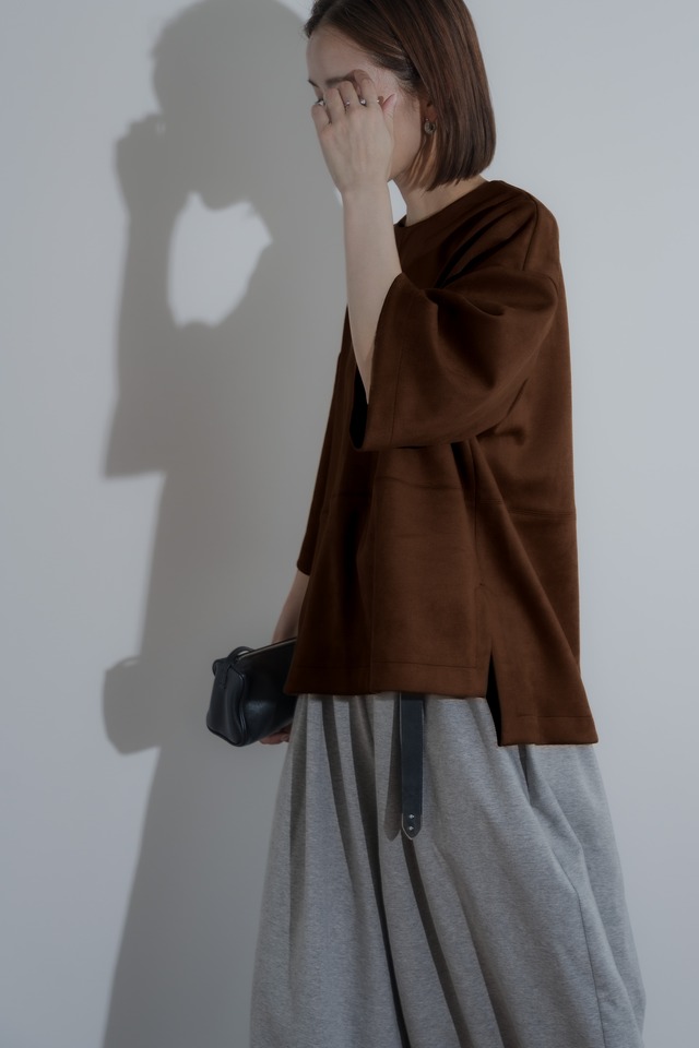 suede touch tops(cocoa)９月末〜１０月上旬頃発送