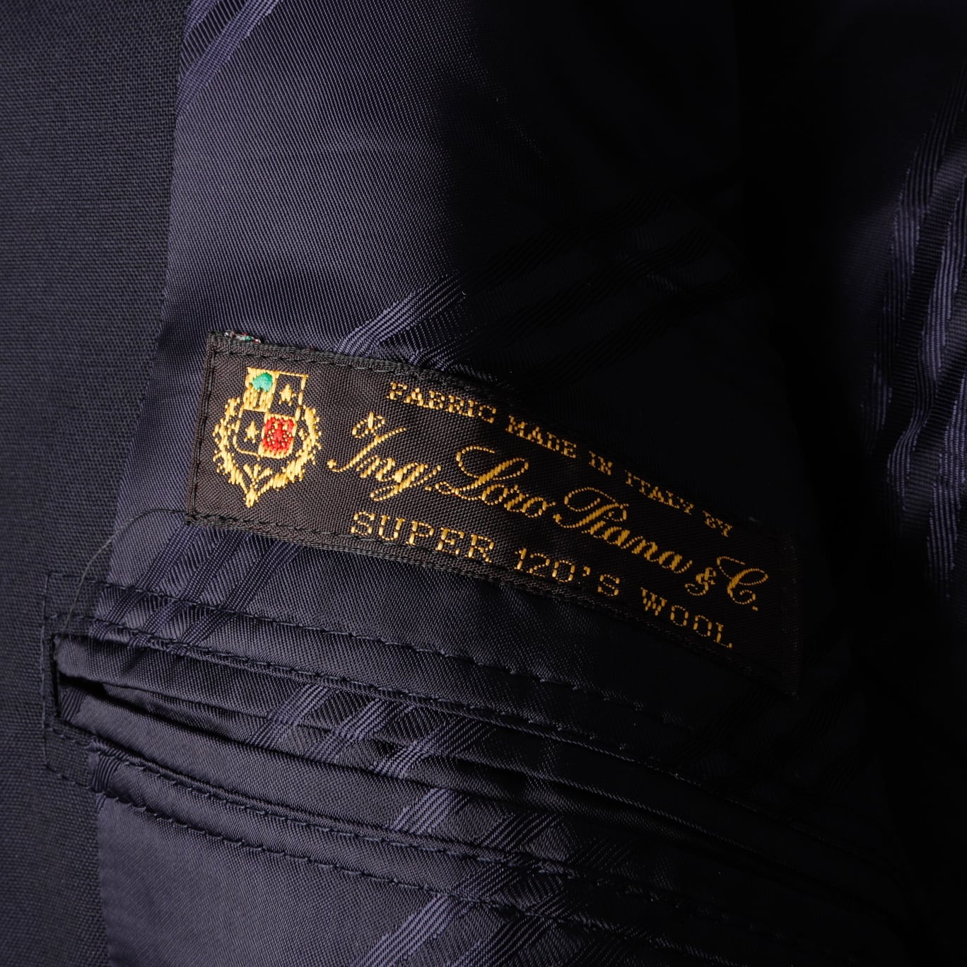 極美品】BROOKS BROTHERS Loro Piana Made in USA wool Navy blazer