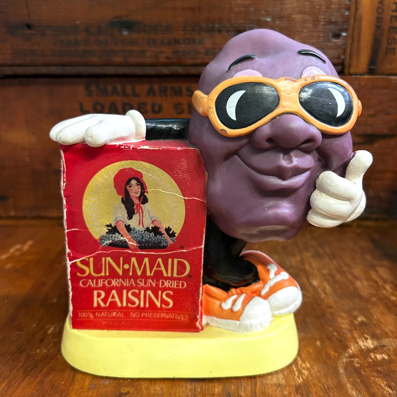 1987s コインバンク カリフォルニアレーズン ヴィンテージ 貯金箱 THE CALIFORNIA RAISINS SUN-MAID D-583
