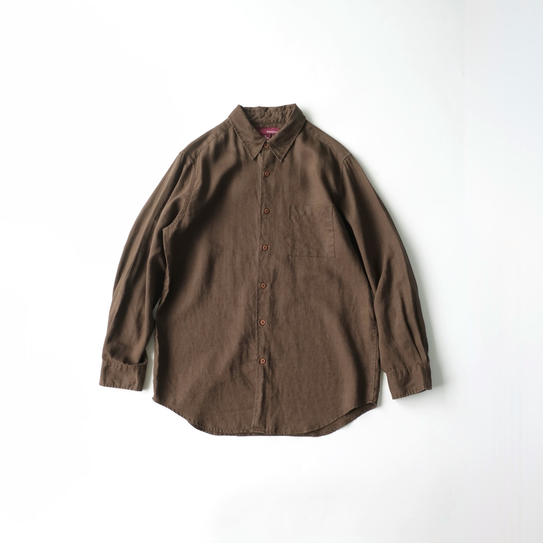 トップス Ermenegildo Zegna Linen L/S Shirt Navy Ermenegildo Zegna】Linen L/S Shirt Navy XXL | RE:FOUND