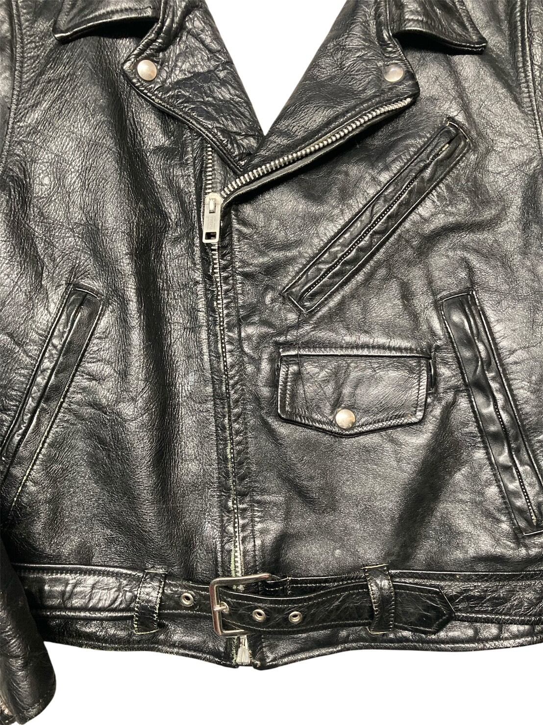 50's BRENT レザーダブルライダースJK BLACK | OLD13 Vintage