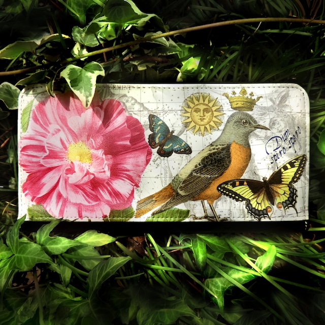 鳥と花と蝶と宇宙のお財布　　