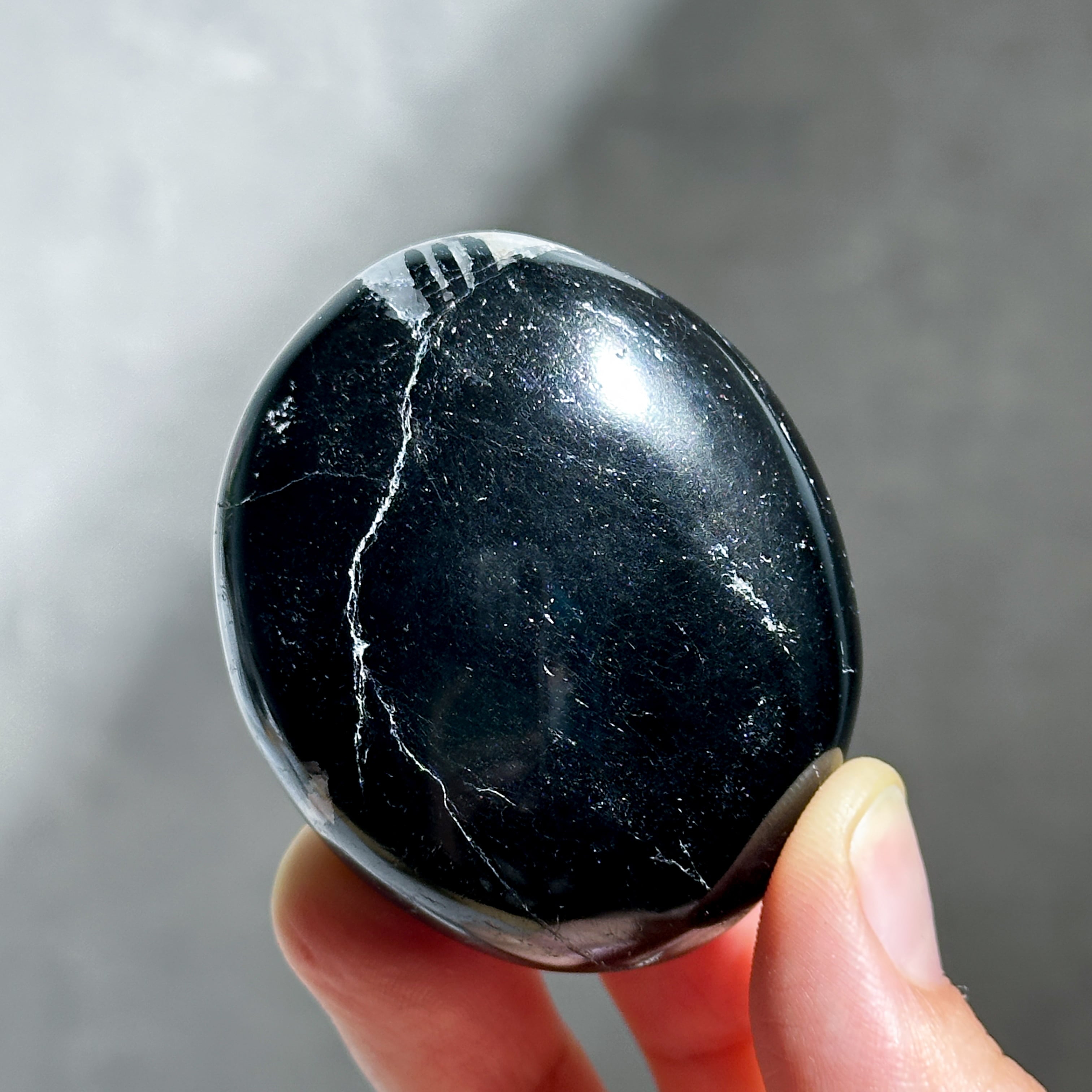 ブラックトルマリン パームストーン44◇ Black Tourmaline ◇天然石
