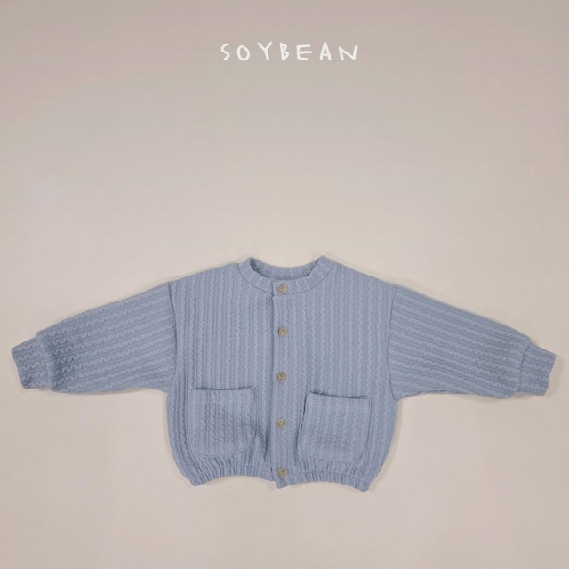 《送料無料》予約:ミニリブカーディガン【soybean】※ジュニアサイズ