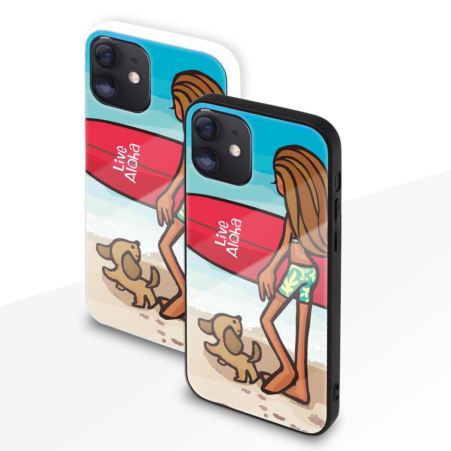 まりりん ガラス スマホケース【Live Aloha】 | SIMMA Hawaii Official