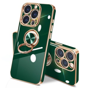 【新着特価】danliangqifei iPhone 16 Pro Max ケース リング 耐衝撃 360°回転 スタンド機能 車載ホルダー対応 カバー アイフォン16Pro Maxスマホケース 携帯ケース 保護カバー レンズ保護 ストラップホール付き（グリーン）