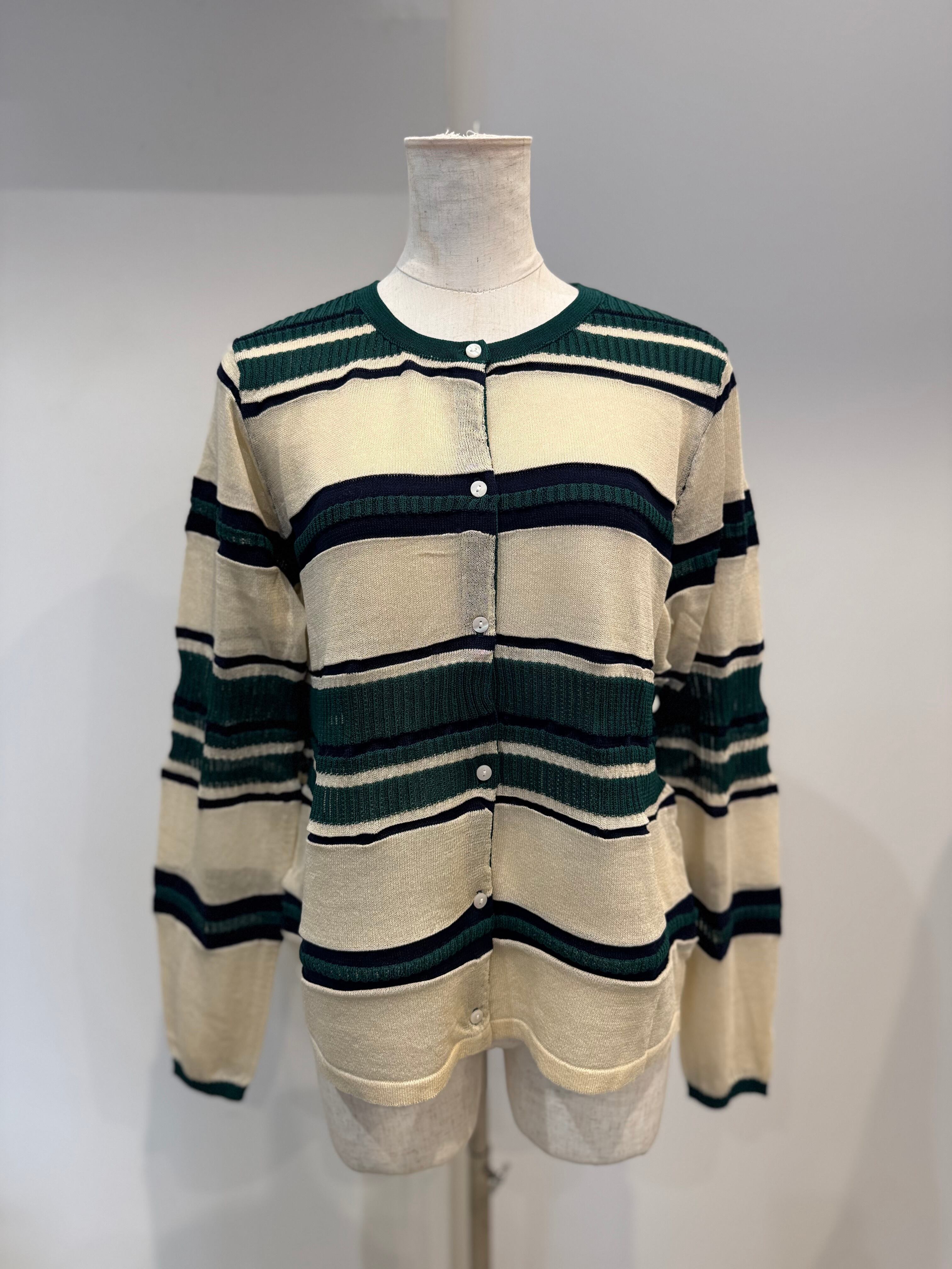 【CHIGNON】マルチボーダーカーディガン 9561-090