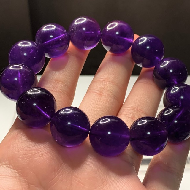 2.濃厚・妖艶パープル☆高クオリティ！ アメジスト ブレスレット
