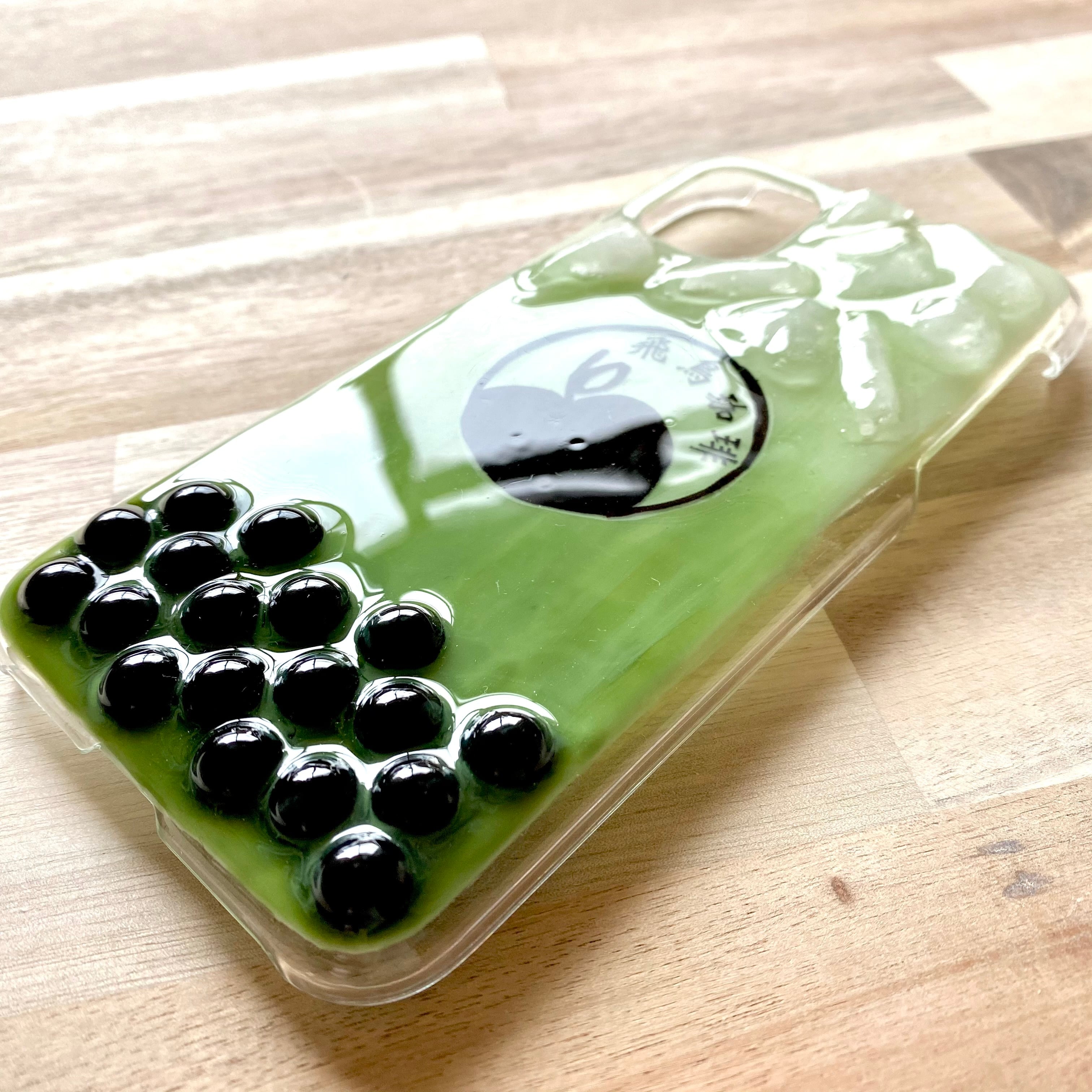 71.【飛鳥珈琲】タピオカ抹茶ラテ のスマホケース | astin muhler