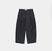 STILL BY HAND " Cotton Typewriter 1Tuck Wide Trouser(Ink Black) "