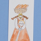 < Riie ／ ワカイリエ > ドローイング原画「パンあります」