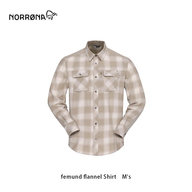 NORRONA　femund flannel Shirt　M's